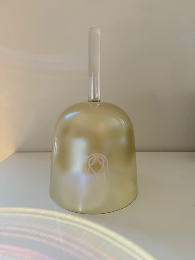Kristall-Klangschale Golden-Crownlight Kelch
